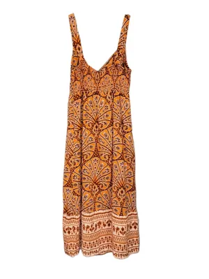 Knox Rose boho western Wide Strap Sleeveless A-Line Dress S thumbnail 8