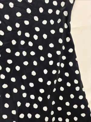 Outdoor Voices size XS Black Tank dress White Polka Dots athletic cute thumbnail 5