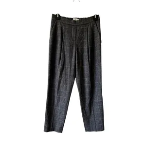 Aritzia Babaton wool cashmere gray plaid checked pants size 2 DRM thumbnail 2