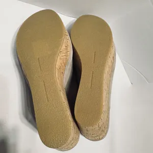 Dolce Vita Sandals Ross Womens Beige Suede Cork‎ Wedge Platform High heels 8.5 thumbnail 6