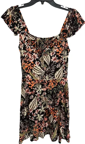 Xhilaration Women’s Black Floral Dress. Size Small. thumbnail 4
