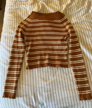 Kendall & Kylie Striped Long Sleeve Shirt thumbnail 1