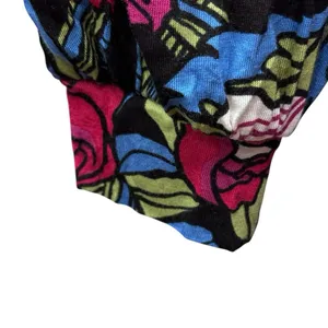 Anthropologie Tiny Womens Finley Faux Wrap Top Black Pink‎ Floral Long Sleeve M thumbnail 3