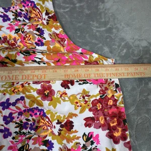Natural Life Katie Floral Maxi Dress L XL Sleeveless Vibrant Boho Pockets Print thumbnail 9