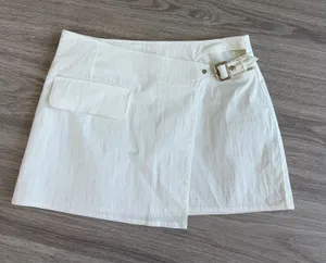 White Fox White Linen Material Skirt thumbnail 1