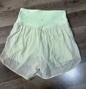 Lululemon light green athletic shorts size 4 thumbnail 1