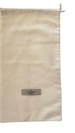 Valentino Garavani Cream Cotton Dust Bag Protective Cover Sleeper 8.5"x16" thumbnail 1
