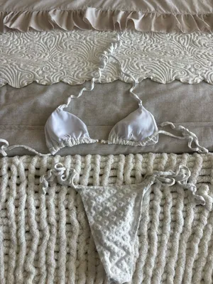 white flower womens bikini set thumbnail 2