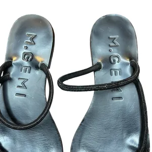 M.Gemi Shoes Womens Size 36 Leather Strappy Slide Sandals Made In Italy Chic‎ thumbnail 2