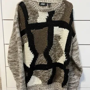 Street Scenes Vintage Patterned Knit Sweater thumbnail 2