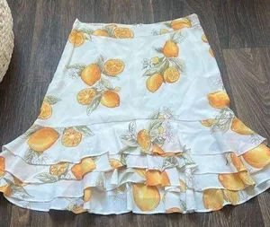 For Love & Lemons Lemon Ruffle Skirt thumbnail 1