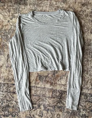 Offline by aerie Cropped Long Sleeve T-Shirt thumbnail 1