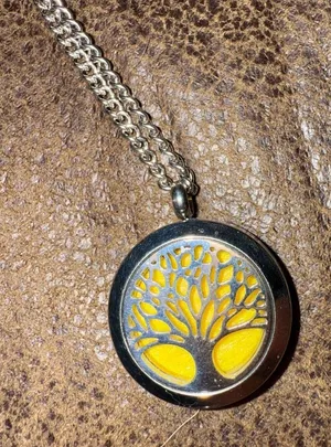 Tree of Life Aromatherapy Diffuser Necklace Stainless Steel Women’s Jewelry‎ thumbnail 1