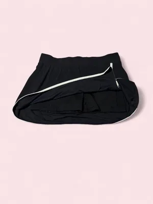 all in motion Black Mini Skort with White Trim thumbnail 3