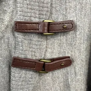 Ellen Tracy Beige 100% Merino Wool Cowl Neck Buckle Accent Pullover Sweater XL thumbnail 3