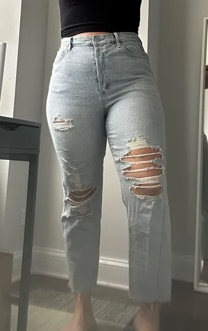 Wild Fable light wash high rise straight jeans thumbnail 1