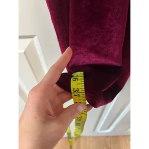 Burgundy Velvet Strappy Midi Dress thumbnail 5