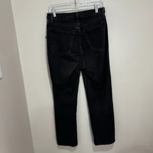 Abercrombie & Fitch The Ankle Straight Ultra High Rise Black 29/8L‎ thumbnail 3