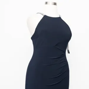 Betsy‎ & Adam. Jayleen High Neck Jeweled Back Gown. thumbnail 9