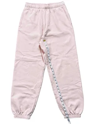 KUT from Kloth & SO Boyfriend Fit High Rise Cozy Fleece Jogger Sweatpants Pink Medium thumbnail 6