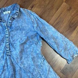 Vintage America Light Blue Denim Top thumbnail 4