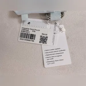 Lululemon NWT Clippable Card Pouch Mint Breeze White thumbnail 7