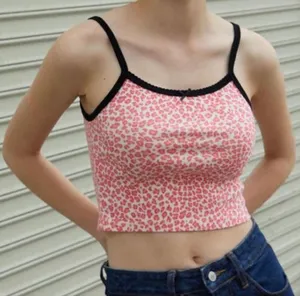 Brandy Melville pink leopard print cami thumbnail 1