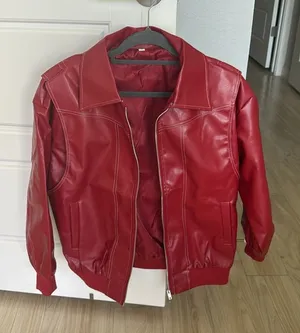 SheIn Red Bomber Jacket thumbnail 1