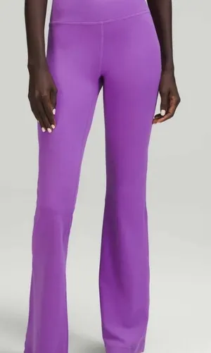 Purple Lululemon Leggings Flare Magenta thumbnail 1