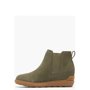 Sorel Evie II Waterproof Chelesa Bootie, Size 5.5 Stone Green, Leather/Suede NWT thumbnail 3