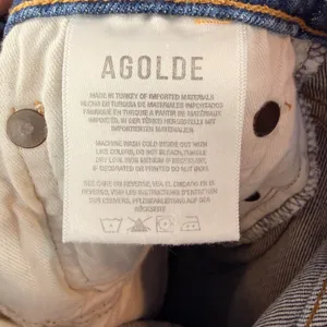 AGOLDE‎ Merrel High Rise Organic Cotton Jeans in Blue Size 24 thumbnail 7