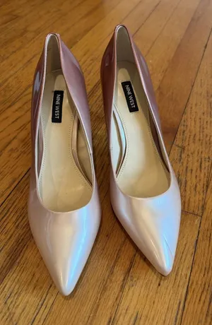 Nine West Shoes Women Size 9 Pink Ombre Pointed Toe Stiletto thumbnail 1