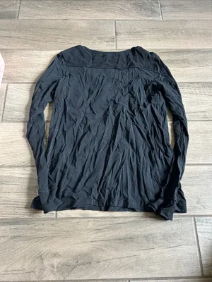 NHL Black Long Sleeve 'Ducks' Tee with Orange Script thumbnail 5