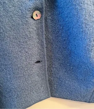 LL Bean 100% Wool Blue Womens Coat Jacket thumbnail 8