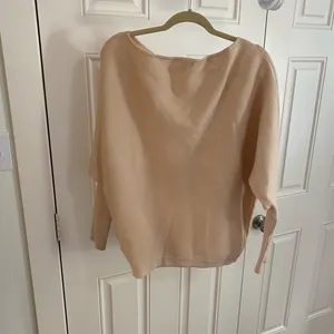 Amazon Off-the-Shoulder Cream Sweater thumbnail 2