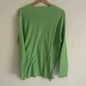 Vintage NorthCrest Green Ribbed Henley Shirt L 90s Y2K Granola Outdoor thumbnail 5