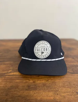 47 Brand Atlanta Falcons Black Rope-Trim Snapback Hat thumbnail 1