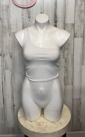Garage White crop top size small thumbnail 1