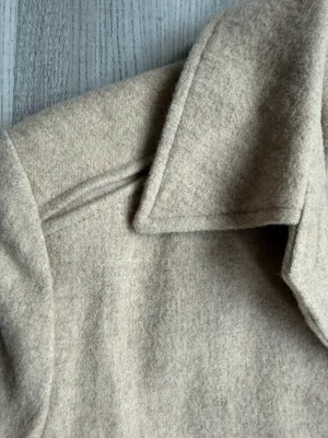 Rena Rowan Camel Wool Coat Size 10 | Classic Tailored Fall Winter Jacket thumbnail 6