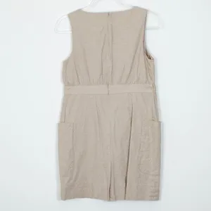 Anthropologie Maeve Linen Flaxen Rope Sleeveless Shimmer Dress‎ Womens Size 2P thumbnail 6