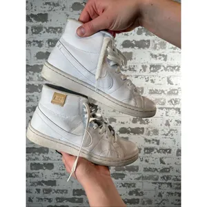 Nike | women white leather high top shoes thumbnail 6