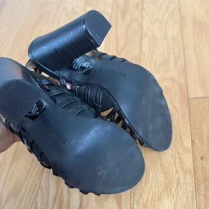 Express sz 7‎ black strappy high heels thumbnail 7