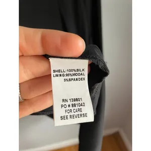 Zero‎ Degrees Celsius Black 100% Silk Bell Sleeve Dress Whimsigoth Small Witchy thumbnail 6