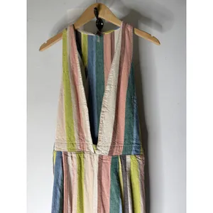 Free People My Kind of Woman Garden Multicolor Striped Jumpsuit Women's Size 2 thumbnail 4