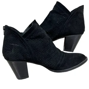 Report Footwear (7.5) Geometric Shapes Cut Out 2.5" Heel Ankle Booties thumbnail 3