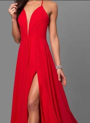 Faviana Red Prom Dress thumbnail 1