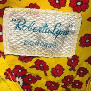 Roberta Lynn California vintage S bell sleeve floral maxi dress thumbnail 3