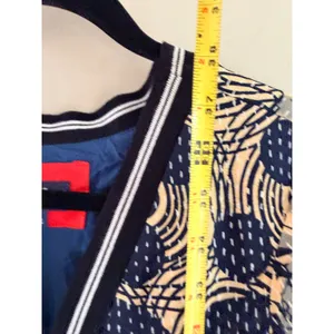 Maeve Anthropologie Sporty Chevron Dress Mixed Print Kantha Fit Flare Dress 8 thumbnail 6