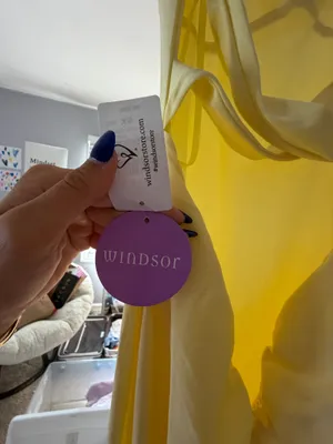 Windsor Yellow Prom Dress thumbnail 4