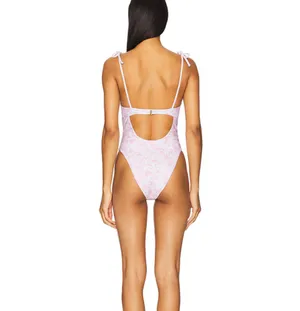 Tularosa Pink One Piece Swimsuit thumbnail 2